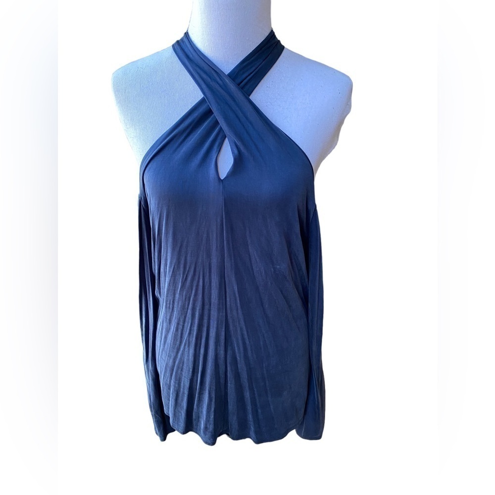 Ecru Women’s Cold Shoulder Razor Back Long Sleeve Top Size Large New with Tags